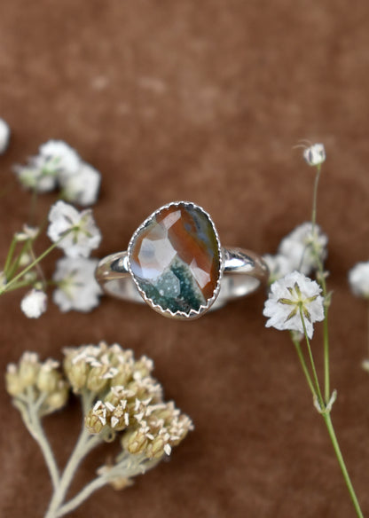 Ocean Jasper Ring Size 8.5